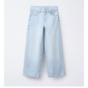 Zara Light Wash Wide Leg Girls Jeans, Size 11/12